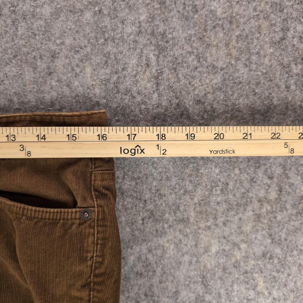 Eddie Bauer Pants Womens 8 Short Brown Corduroy Straight Leg Stretch Casual - Picture 4 of 10